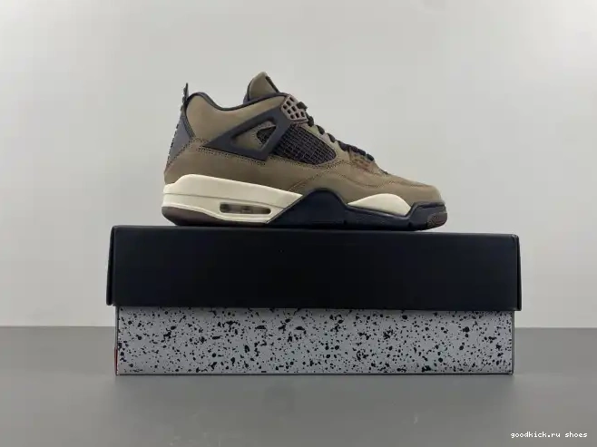 Retro Scott Jordan AJ4-882335 Brown 4 TS Air x Travis 0326